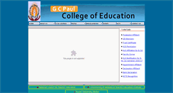 Desktop Screenshot of gcpaulcollegeofeducation.org