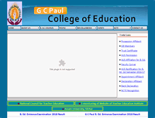 Tablet Screenshot of gcpaulcollegeofeducation.org